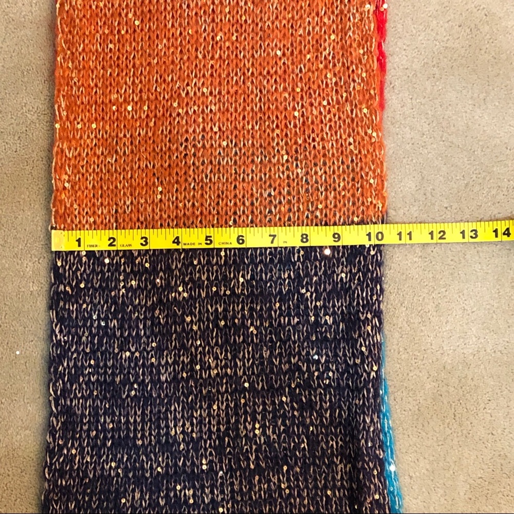 Colorblock Sequin Infinity Scarf - image 3